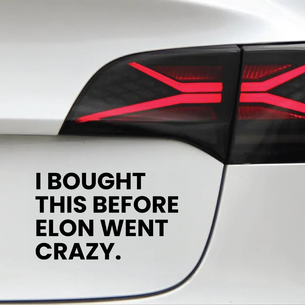 I BOUGHT THIS BEFORE ELON WENT CRAZY | Sticker