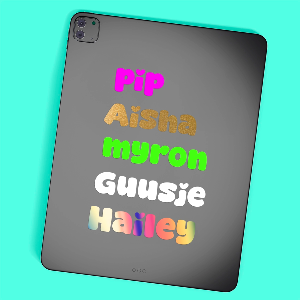 Labubu | iPad Sticker + Naam
