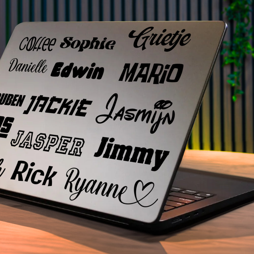 Laptop Naamsticker