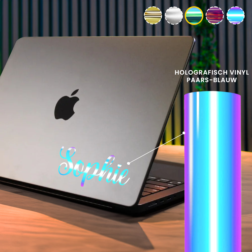 Laptop Naamsticker
