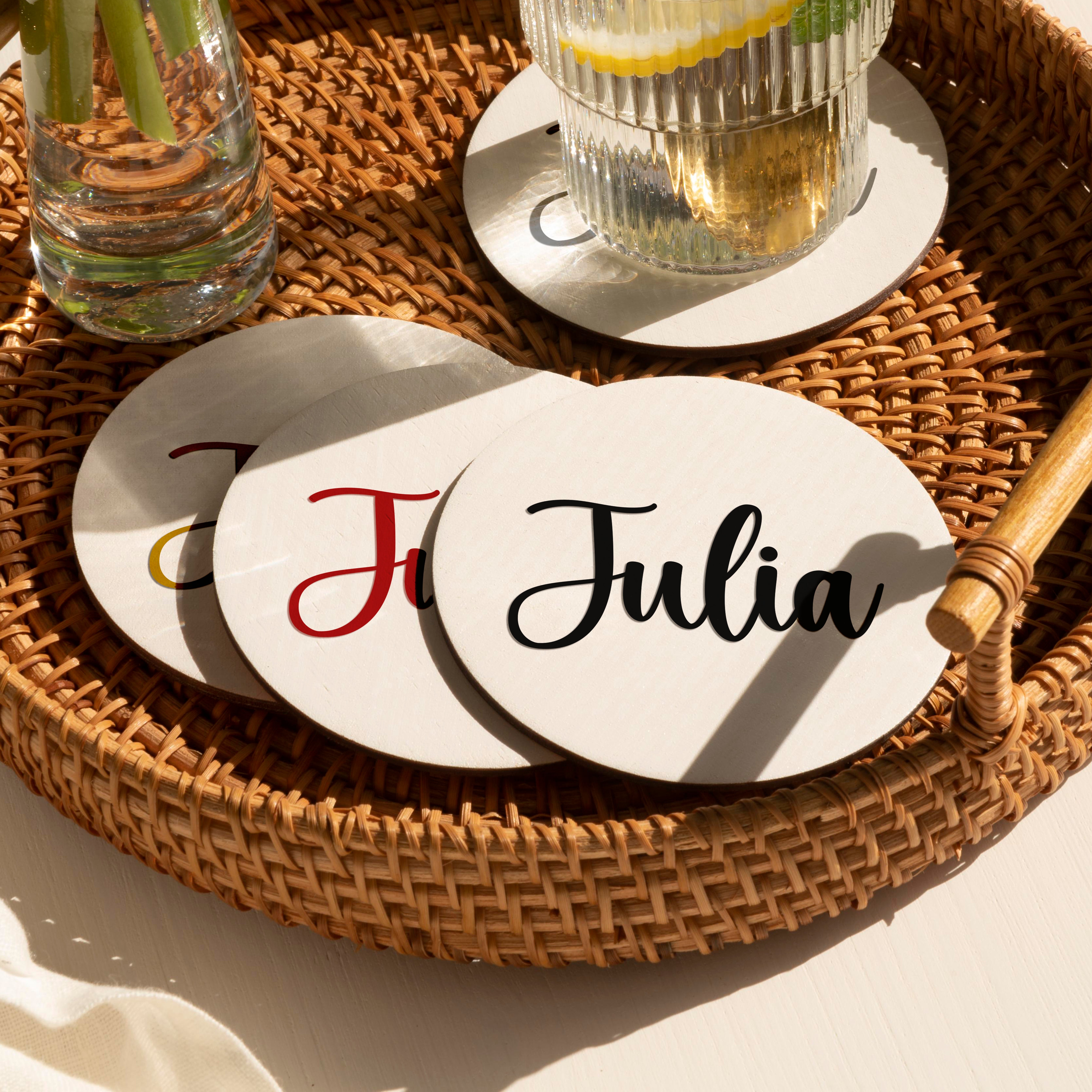 Onderzetter Naamsticker