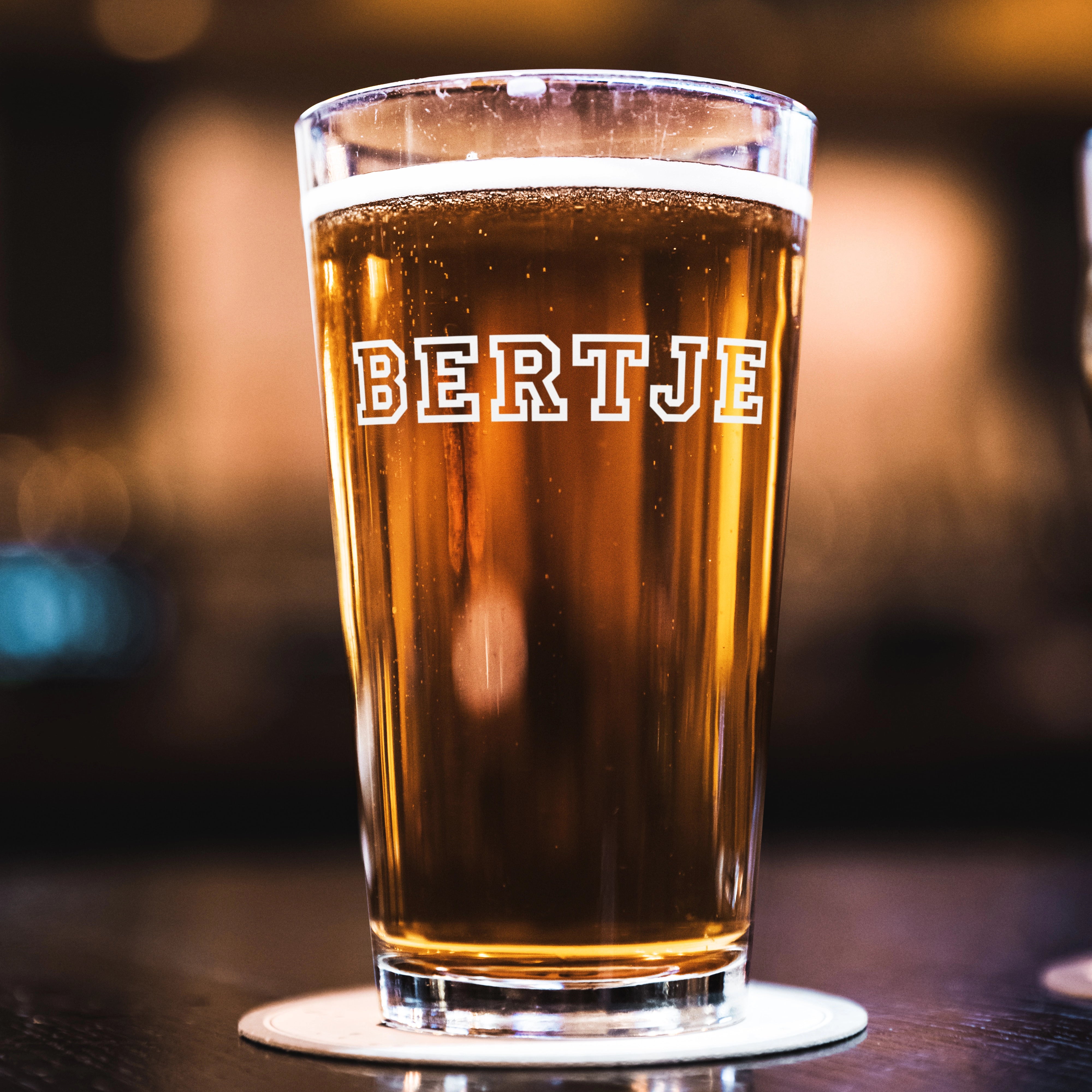 Naamsticker voor op glazen