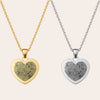 Hartjes Ketting Met Vingerafdruk