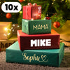 Kerstcadeau Naamsticker Set van 10
