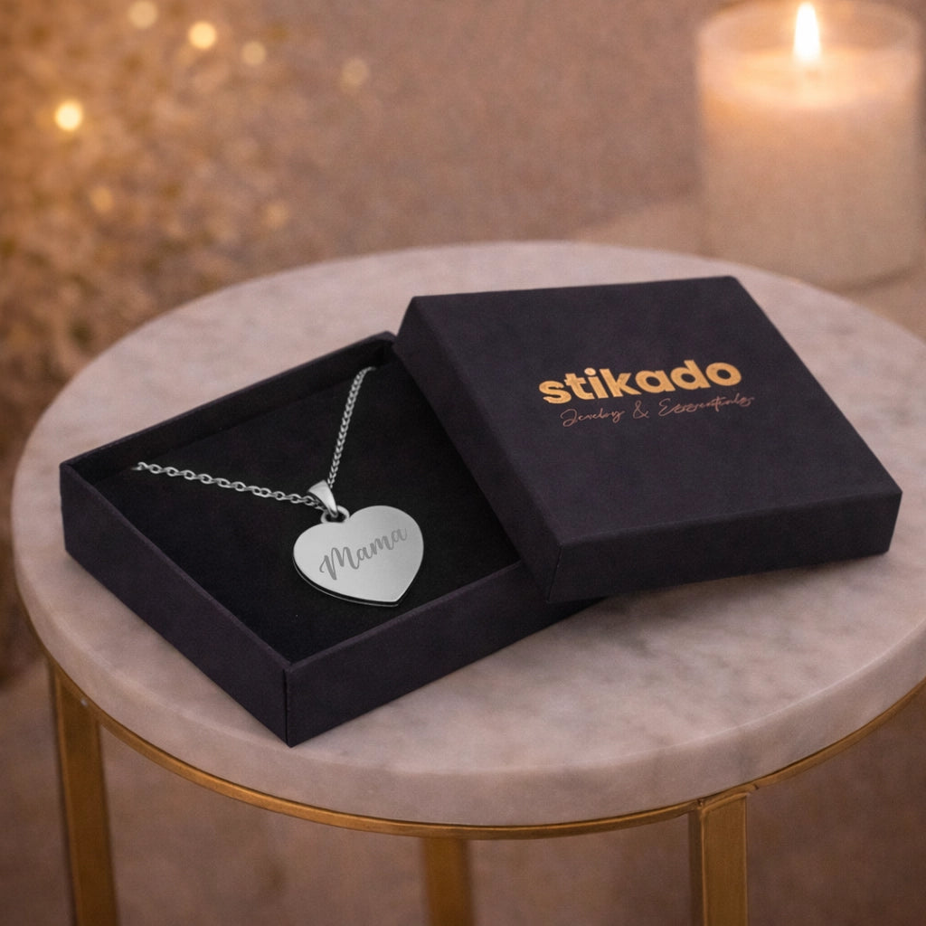 Zilveren Hartjes Ketting Met Tekst